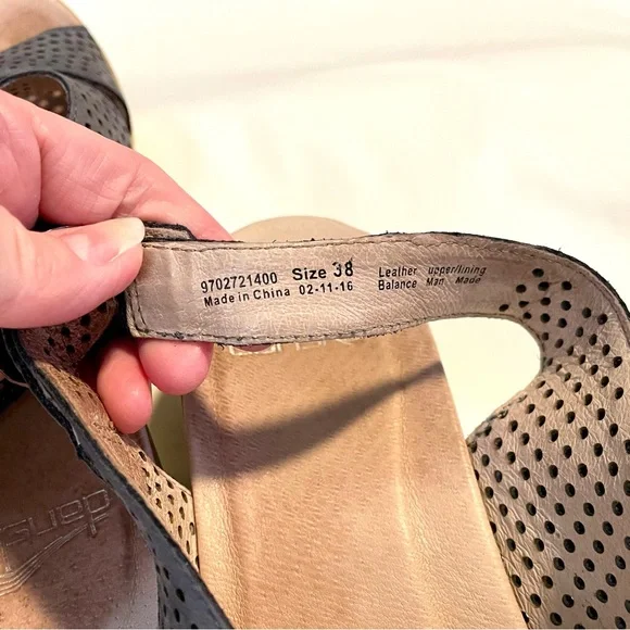 LOT OF 2 DANSKO Jacinda Nubuck & Gray Criss Cross Slingback Sandals- Wmn Sz 7.5 - Picture 13 of 13